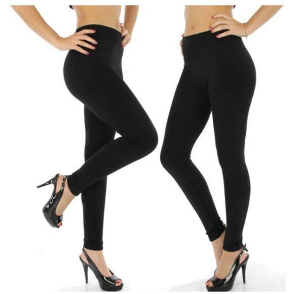 Ultra Soft Fleece Brushed Leggings OS - Picture 1 of 3